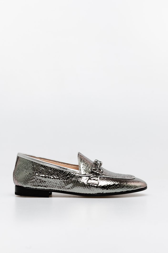 BALLET FLATS - STEEL