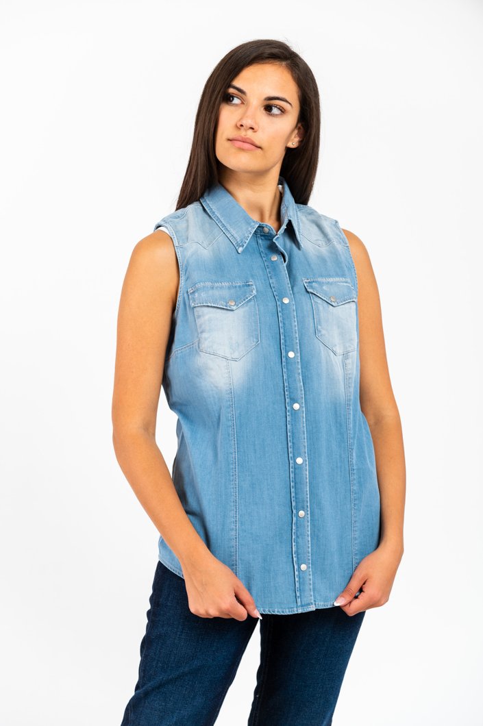 JEANS SHIRT - BLUE