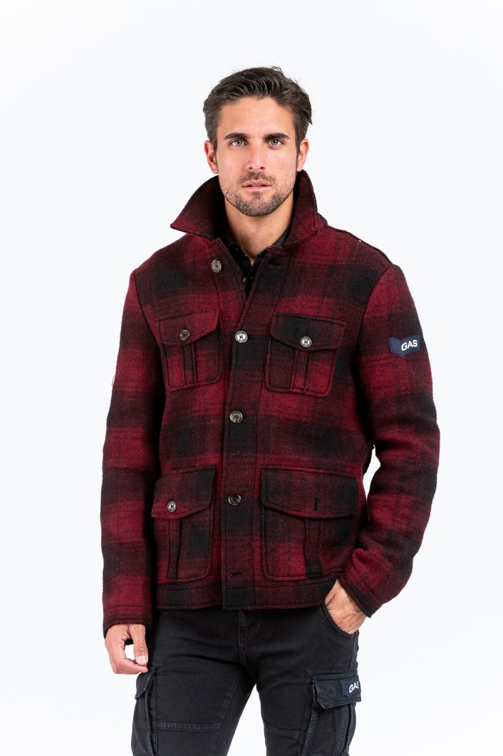 COAT - RED/BLACK