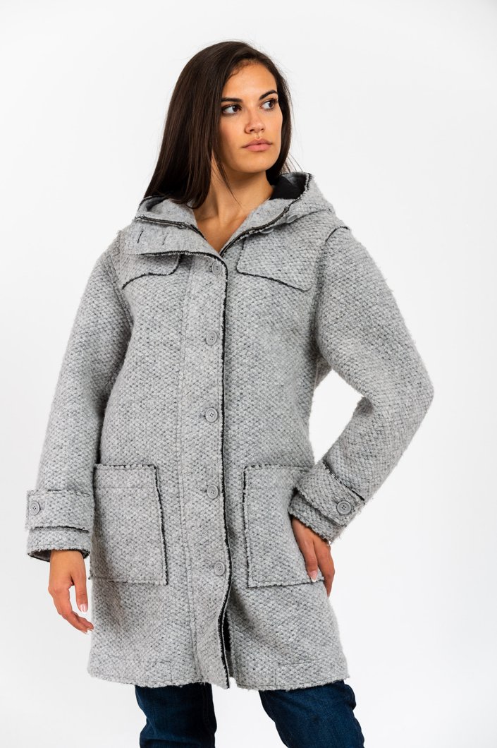 DOWN JACKET - GREY MELANGE
