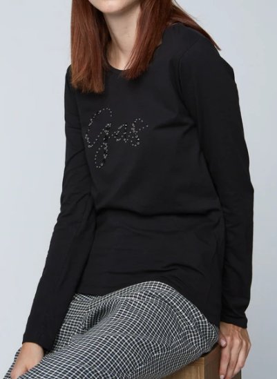 T-SHIRT LONG SLEEVE - BLACK