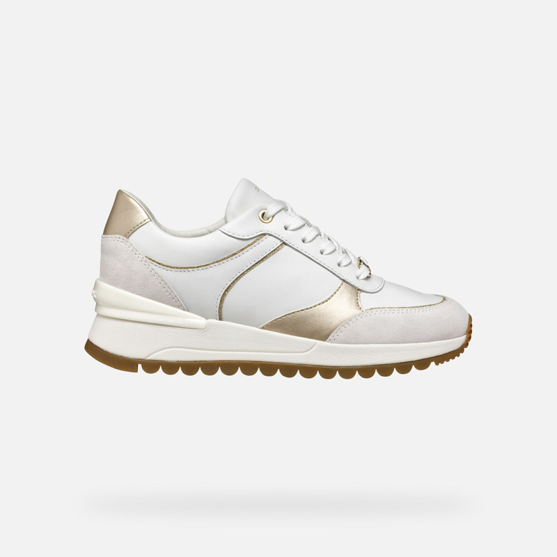 SNEAKERS - WHITE/LT GOLD