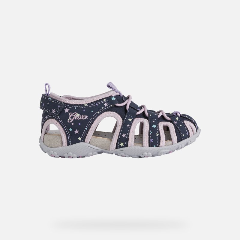 SANDALS - NAVY/PINK