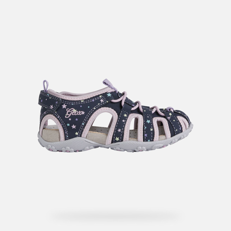 SANDALS - NAVY/PINK