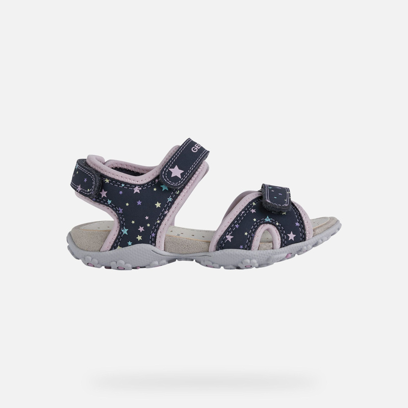 SANDALS - NAVY/PINK