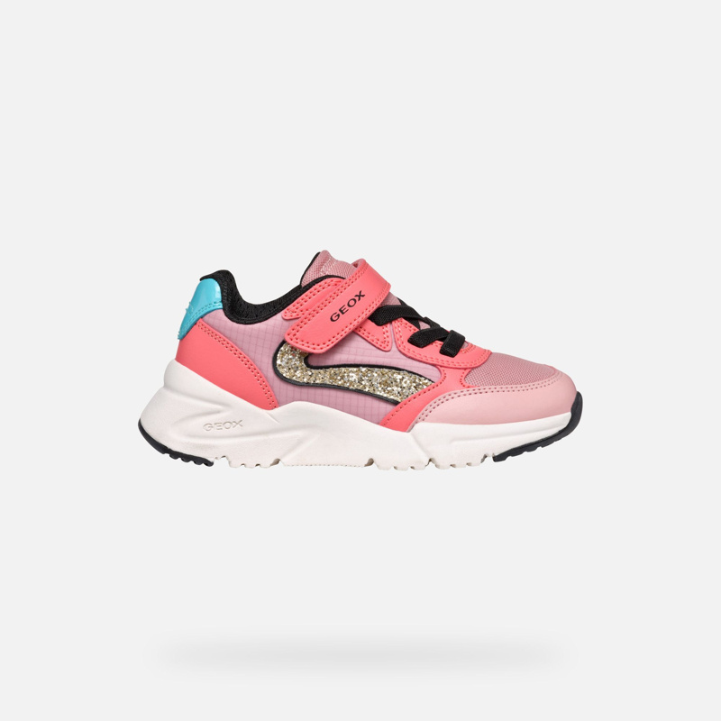 SNEAKERS - DK CORAL/LT PINK