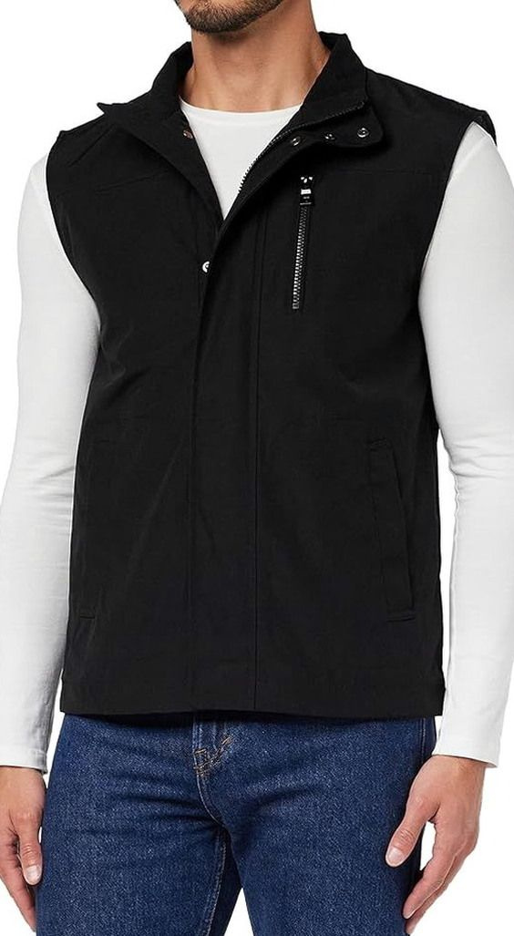 DOWN VEST - BLACK