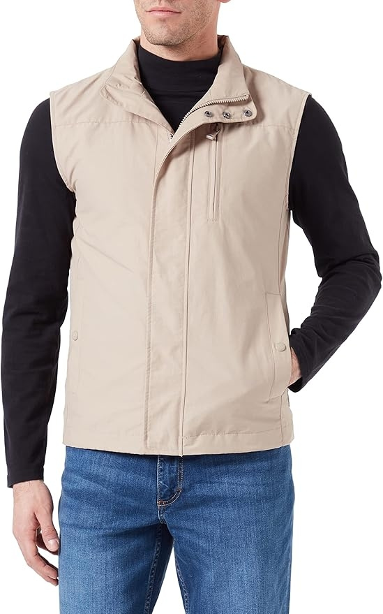 DOWN VEST - OXFORD TAN
