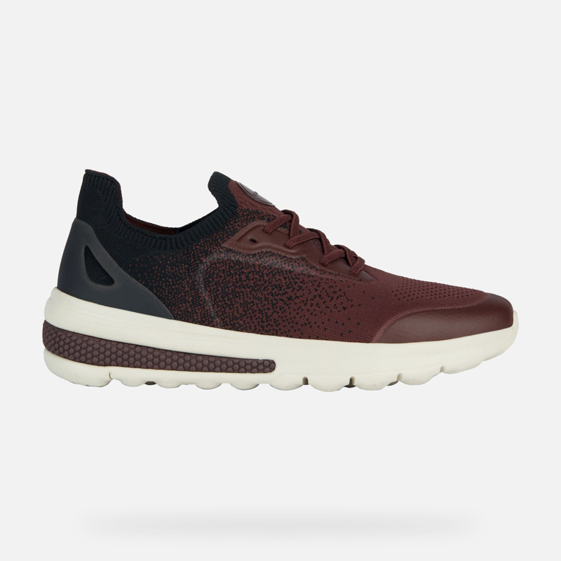 SNEAKERS - WINE/BLACK