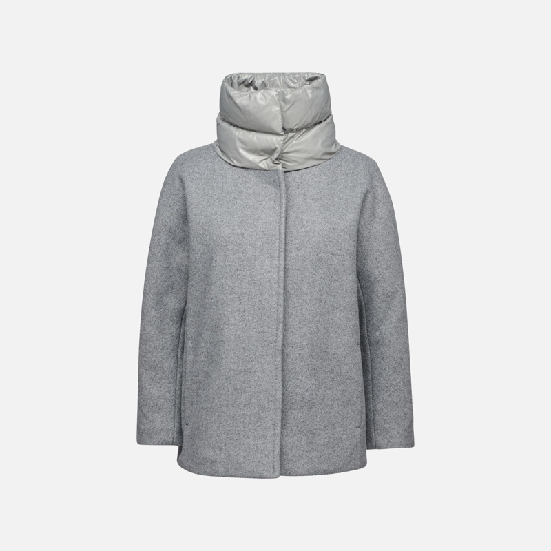 COAT - LIGHT MELANGE GREY