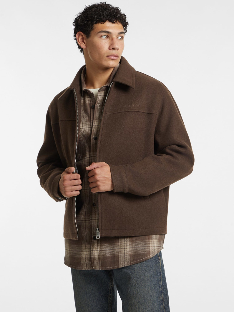 WOOL JACKET - CHESTNUT PIE