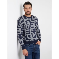SWEATSHIRT - GREY LOGO JACQUARD