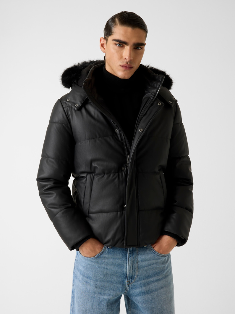 LEATHER JACKET - JET BLACK A996