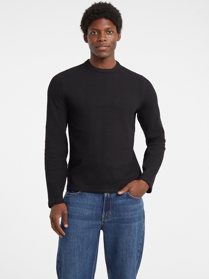T-SHIRT LONG SLEEVE - JET BLACK A996