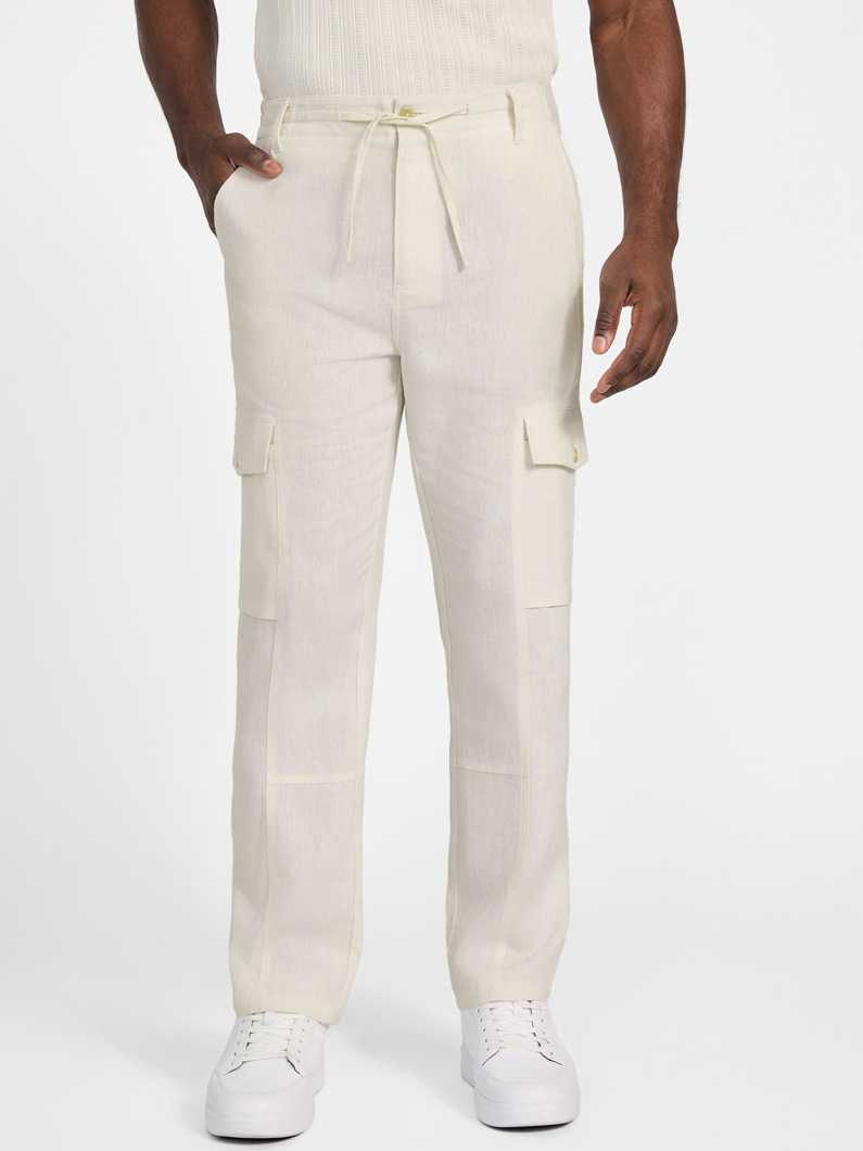 CARGO PANTS - PEARL WHITE MULTI