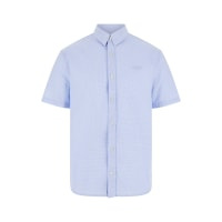 SHIRT SHORT SLEEVE - NAVY WHITE MINI CHEC