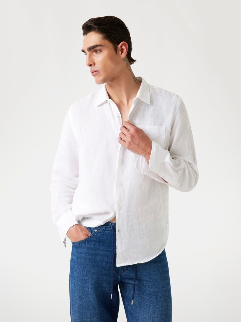 SHIRT LONG SLEEVE - PURE WHITE