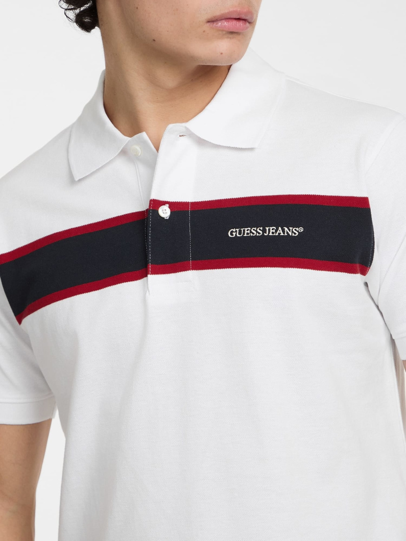 POLO SHORT SLEEVE - PURE WHITE MULTI