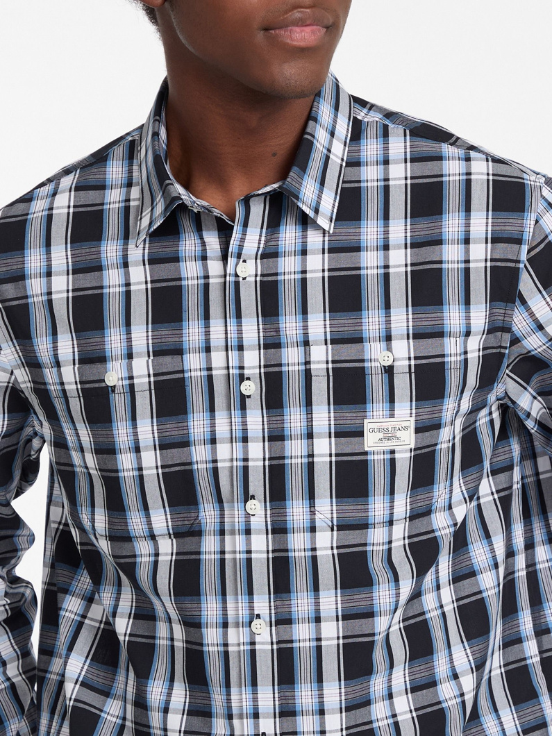 SHIRT LONG SLEEVE - DARING OCEAN CHECK