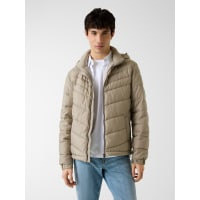 PADDED JACKET - BLUE GUESS EST AOP
