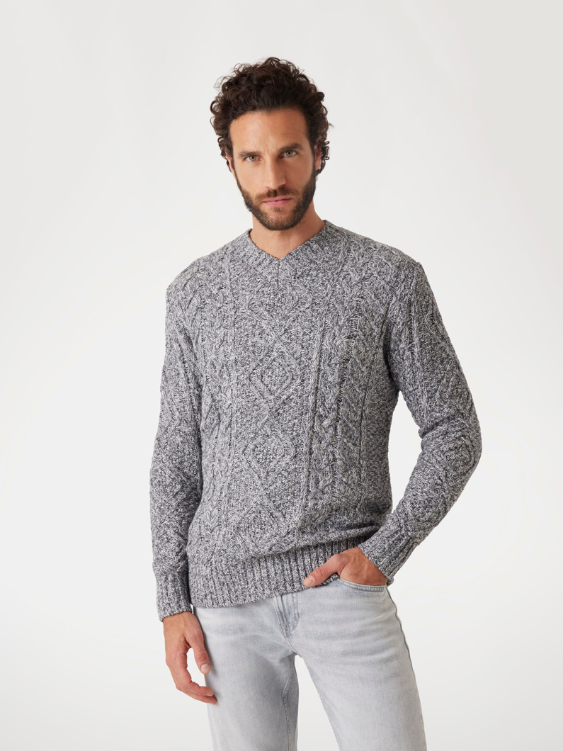 JUMPER - SMART BLUE AND SALT