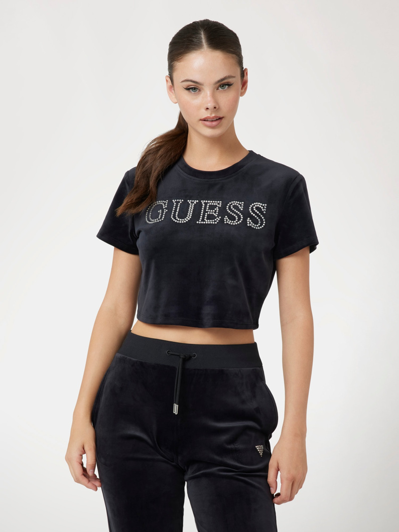 CROP T-SHIRT - JET BLACK A996