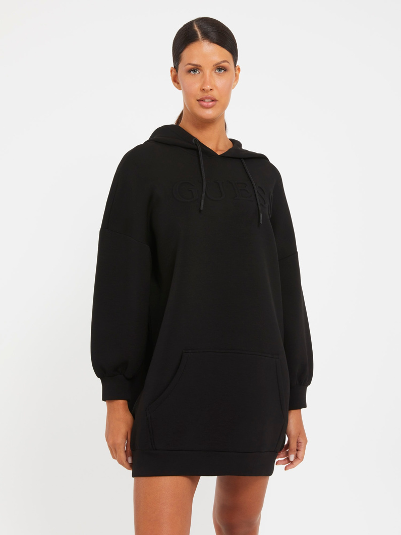 SWEATSHIRT DRESS - JET BLACK A996
