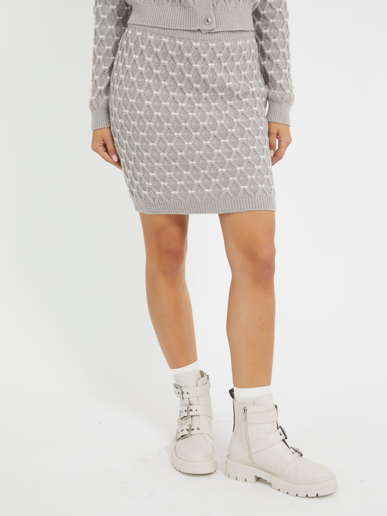SKIRT - SILK GRAY MULTI