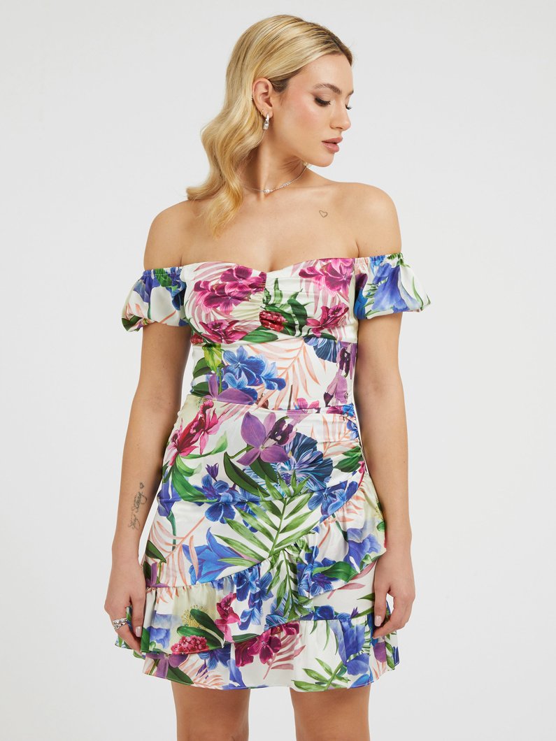 DRESS - PEACH FIORE