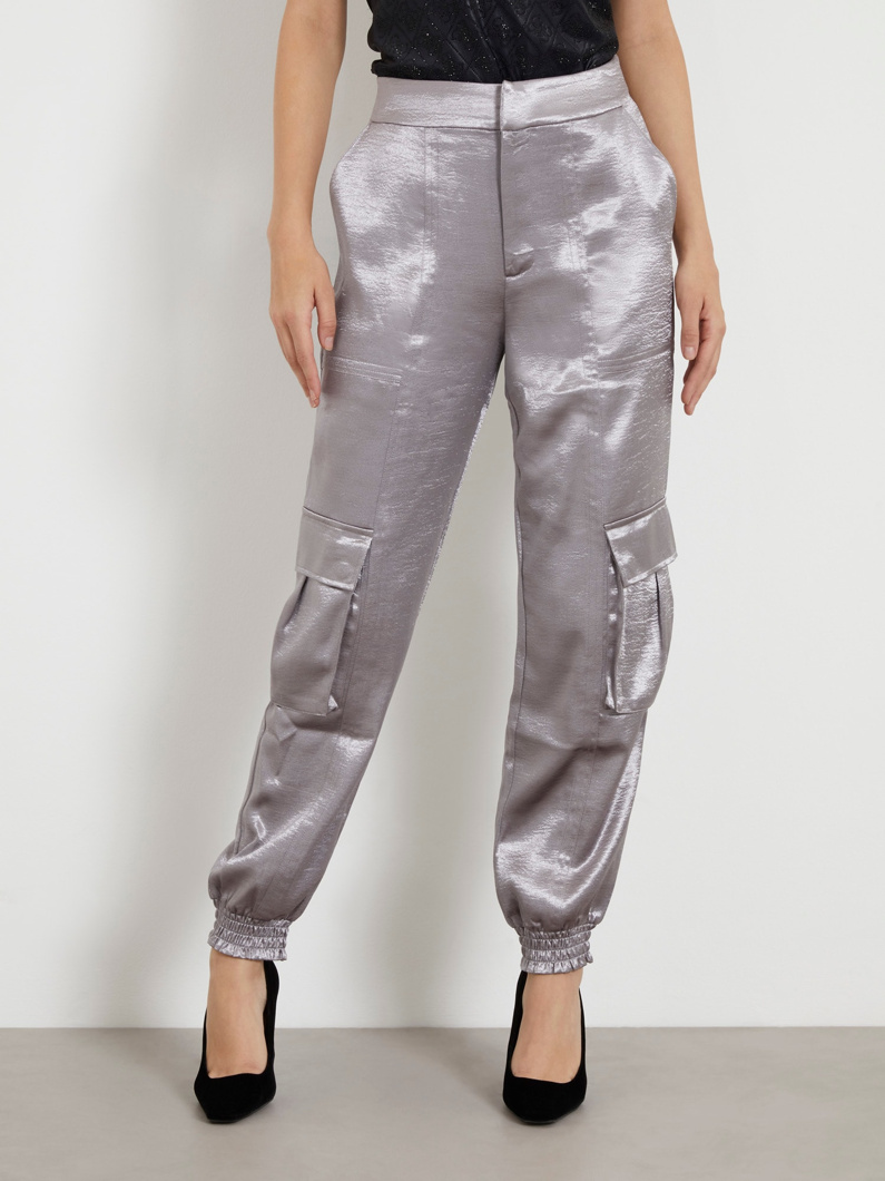 PANTS - GUNMETAL MULTI