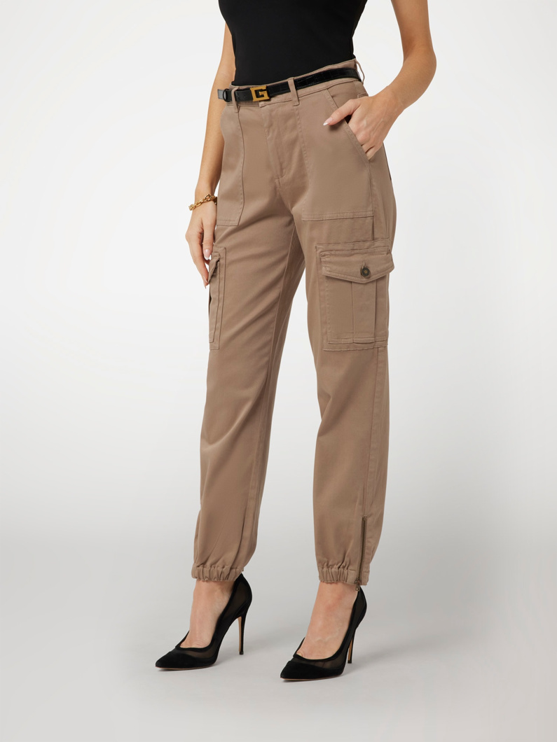 PANTS - SILK TAUPE MULTI