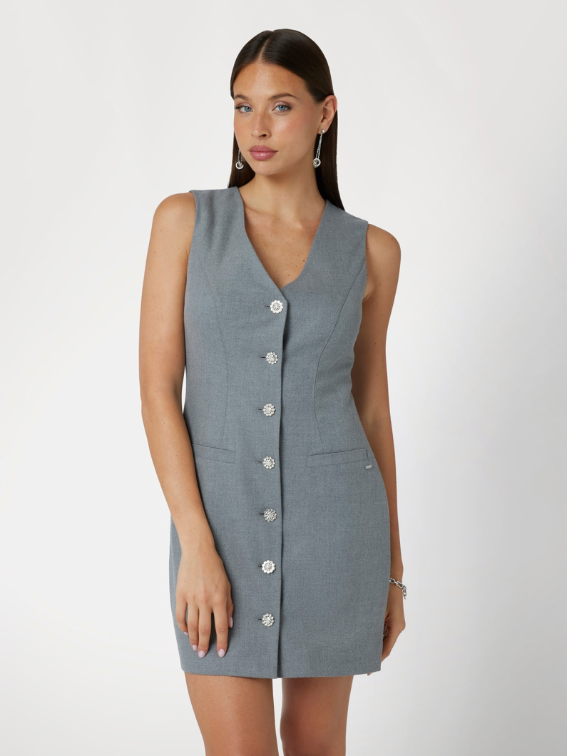 DRESS - CLOUDY GREY HEATHER