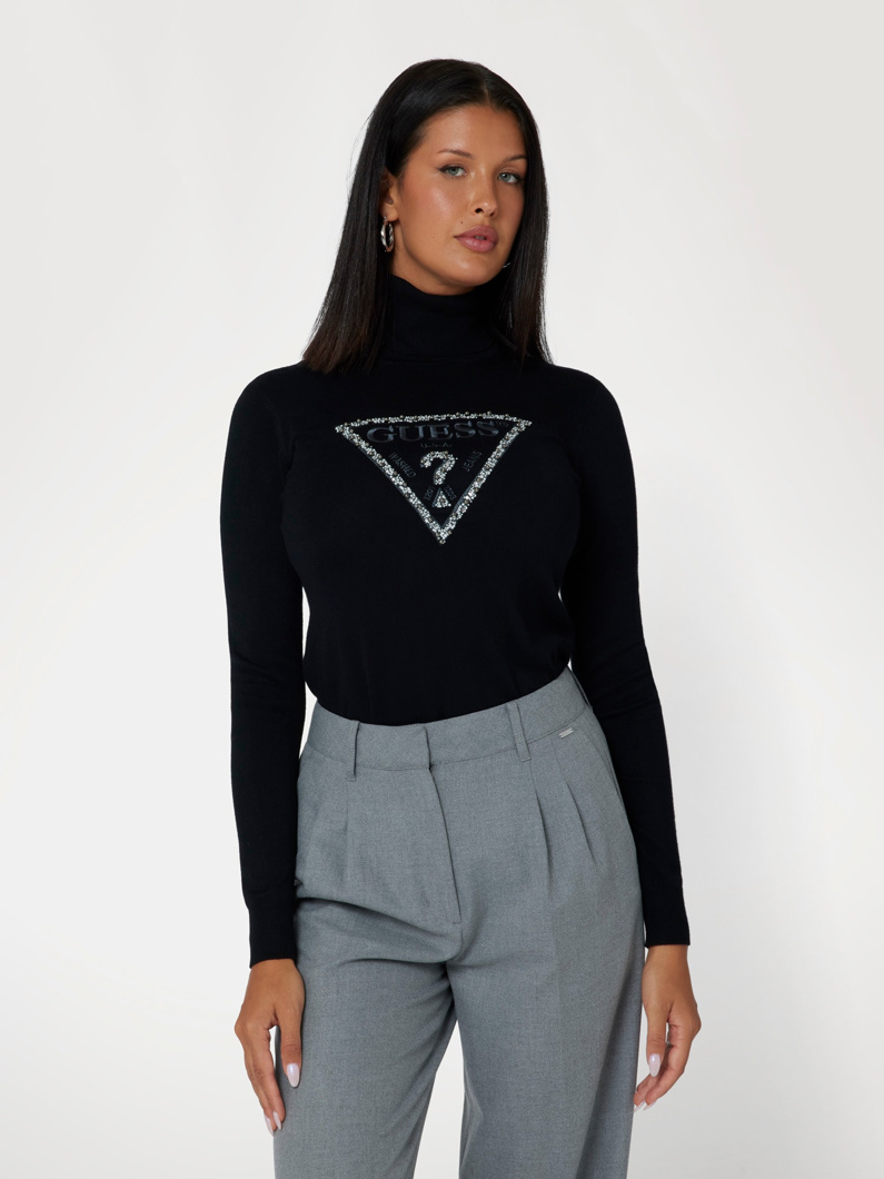 TURTLENECK SWEATER - JET BLACK A996