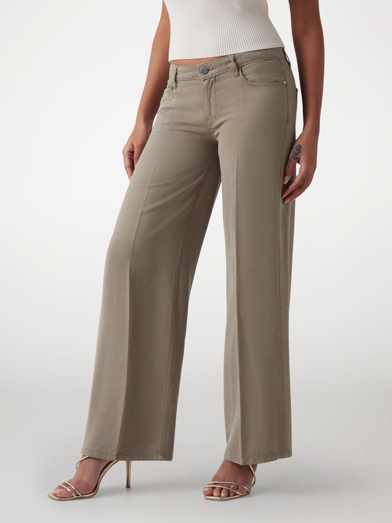 PALAZZO PANTS - MOSSY GREEN