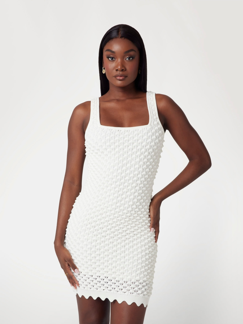 DRESS - DOVE WHITE MULTI