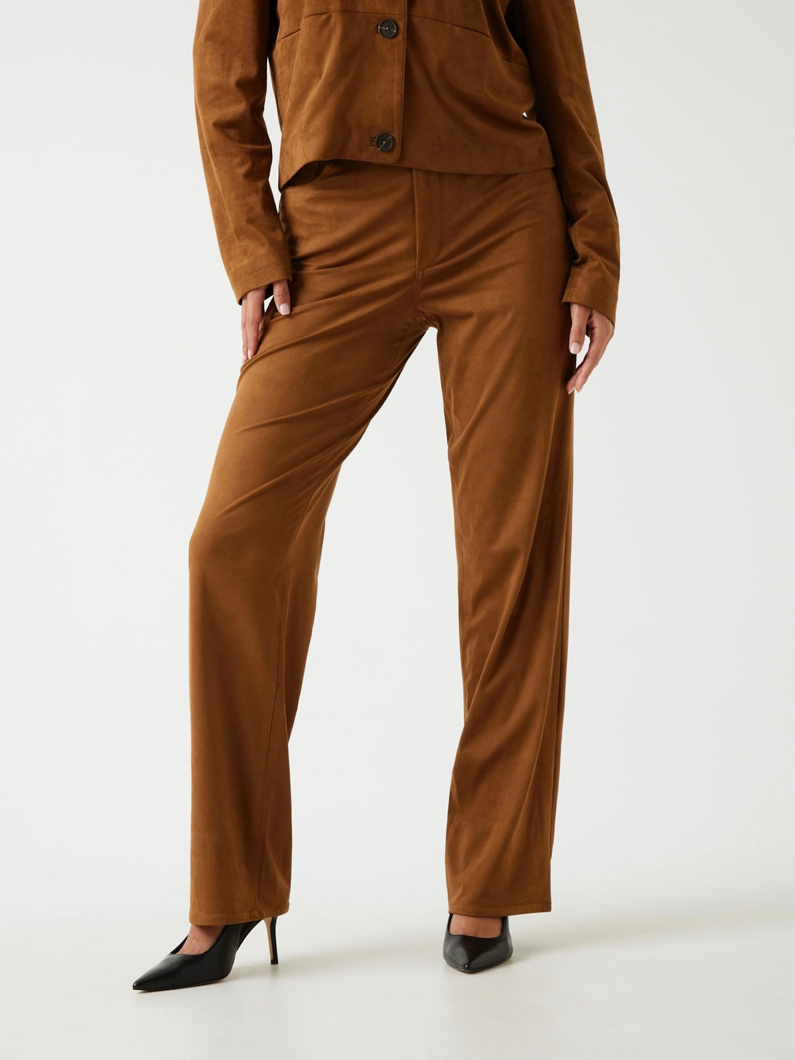 PANTS - COGNAC BROWN MULTI