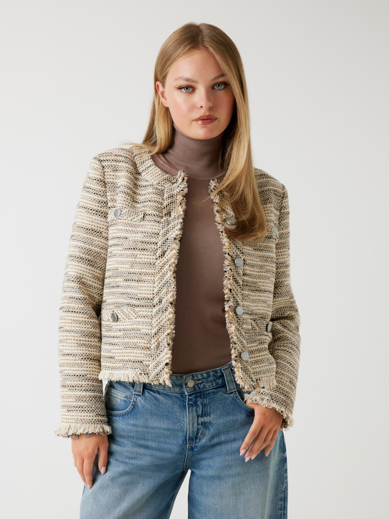 JACKET - FOAMY TAUPE MULTI