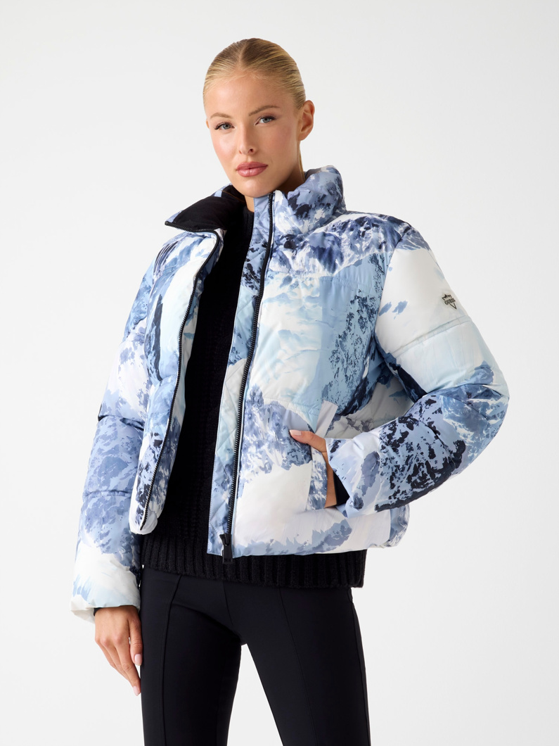 DOWN JACKET - AOP BLUE MOUNTAIN