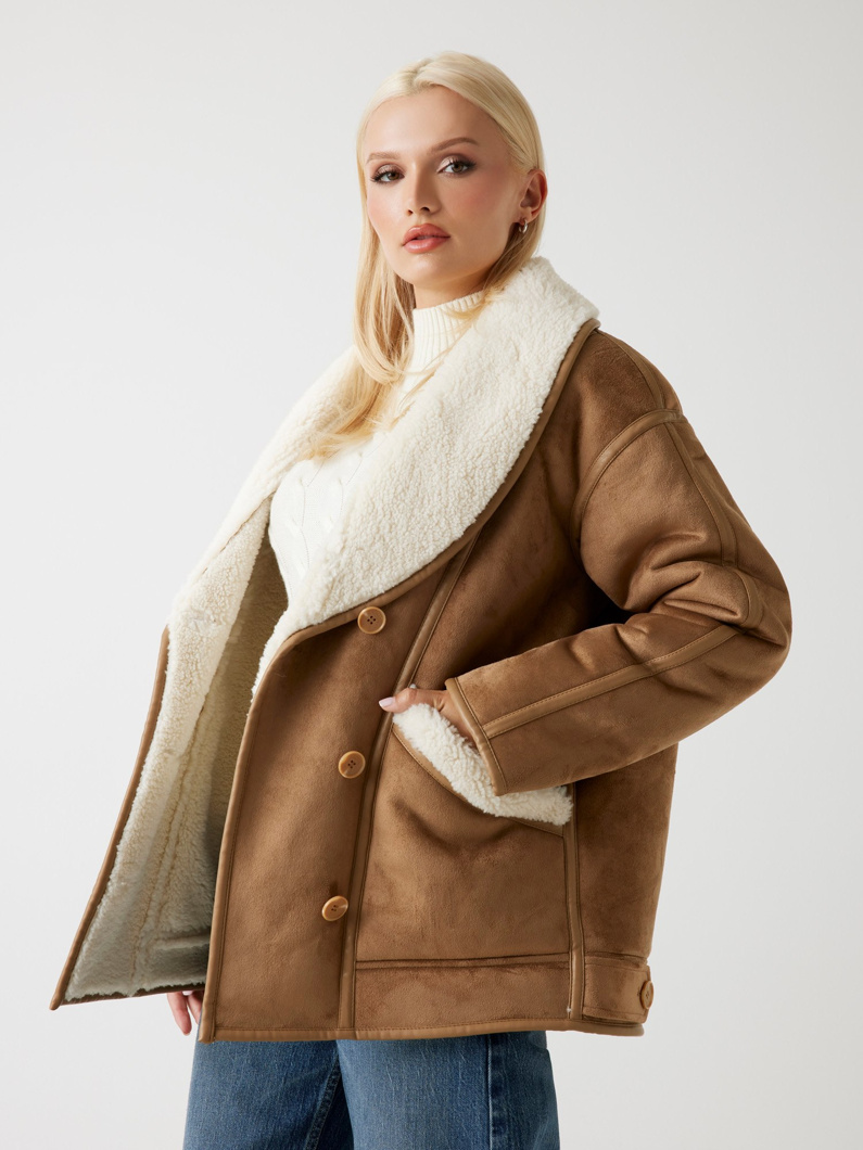 BIKER JACKET - KHAKI TAN MULTI