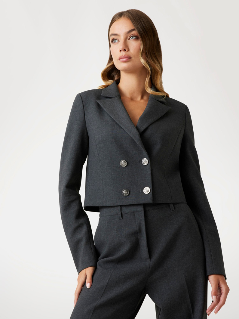 BLAZER - DARK GREY MELANGE