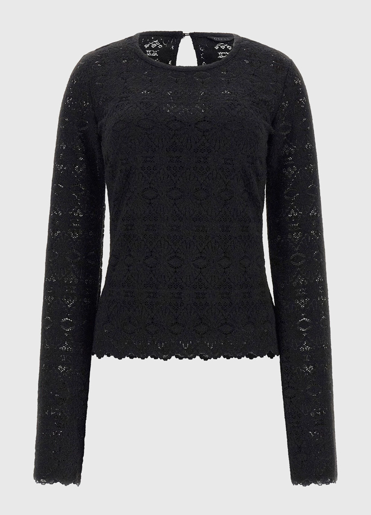 TOP LONG SLEEVE - JET BLACK A996