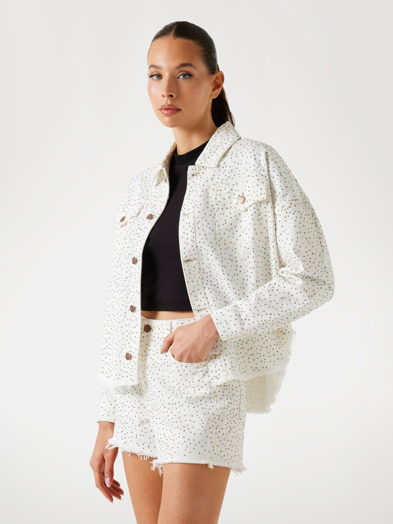 JACKET - GIRLBELLE WHITE BLIN