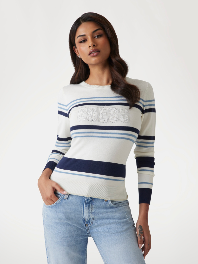 JUMPER - WHITE AND BLUE STRIP
