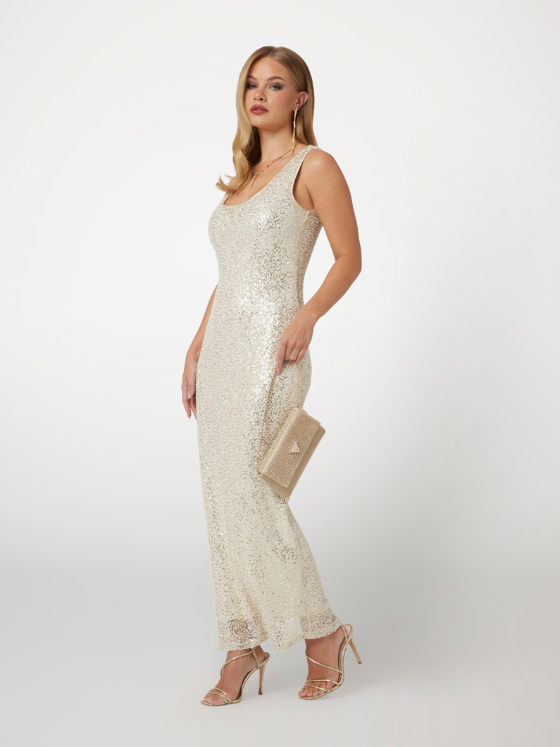 DRESS - DOVE WHITE MULTI