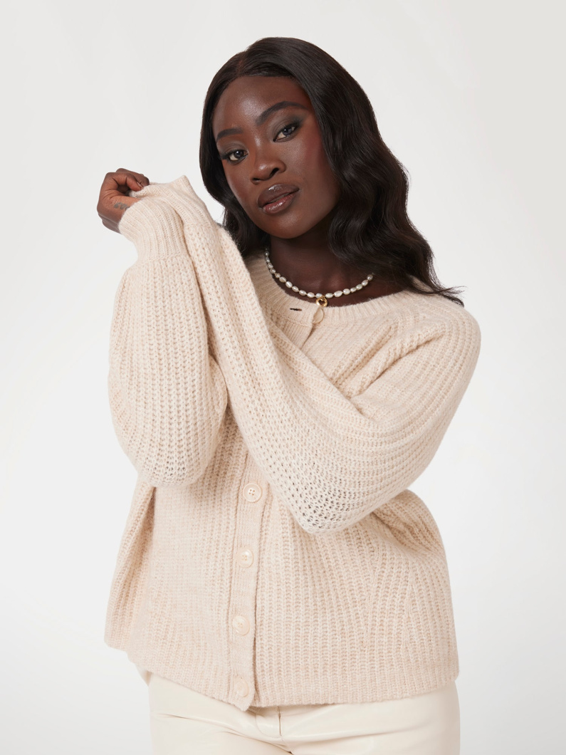 CARDIGAN - PEARL OYSTER