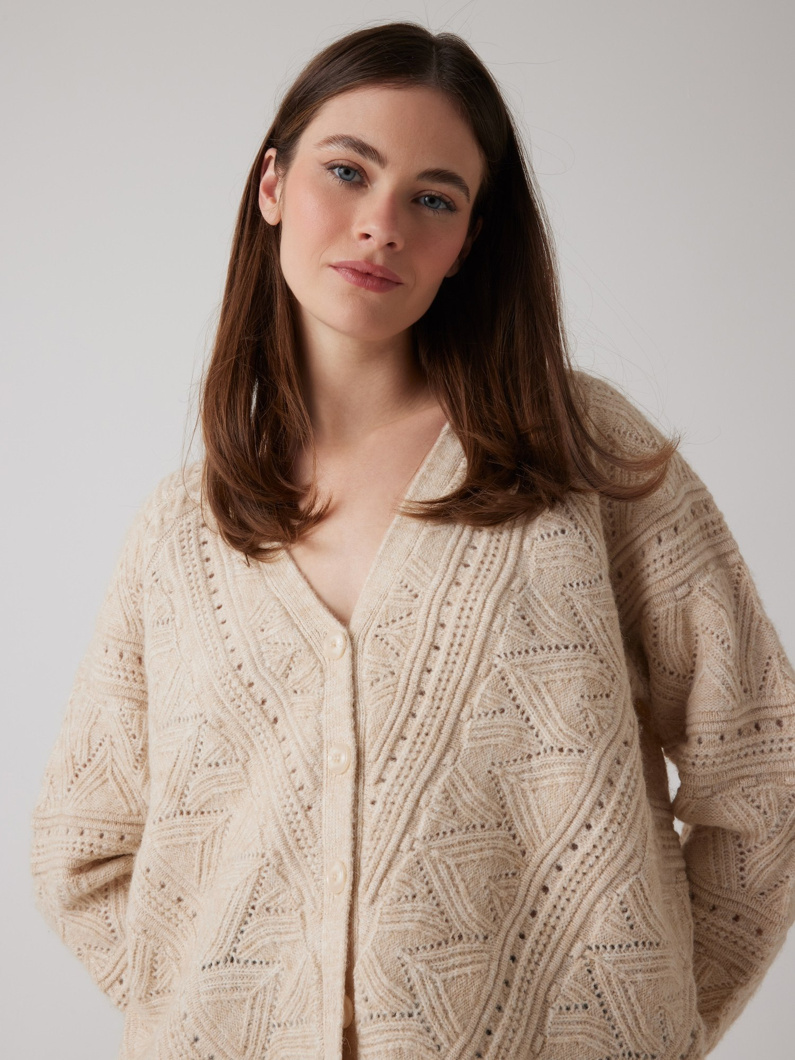 CARDIGAN - PEARL OYSTER