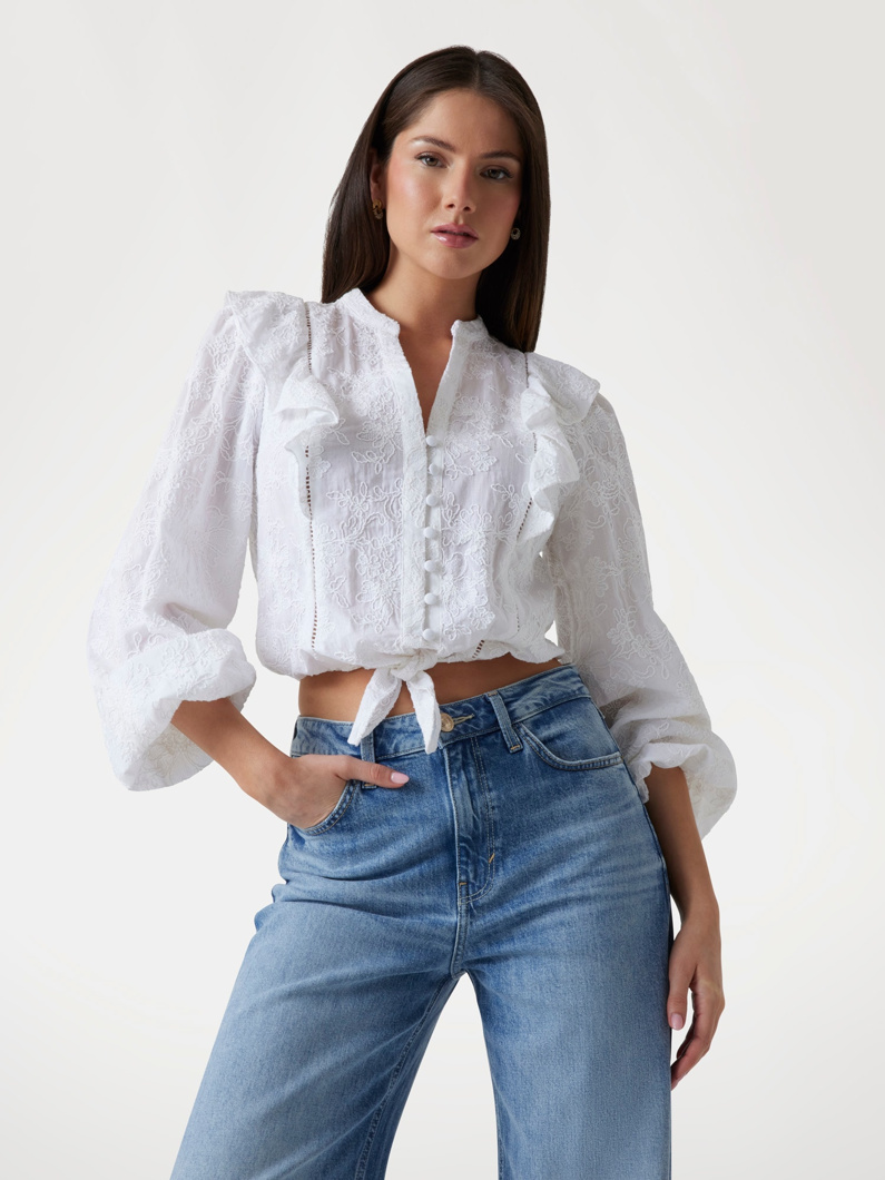 TOP LONG SLEEVE - PURE WHITE