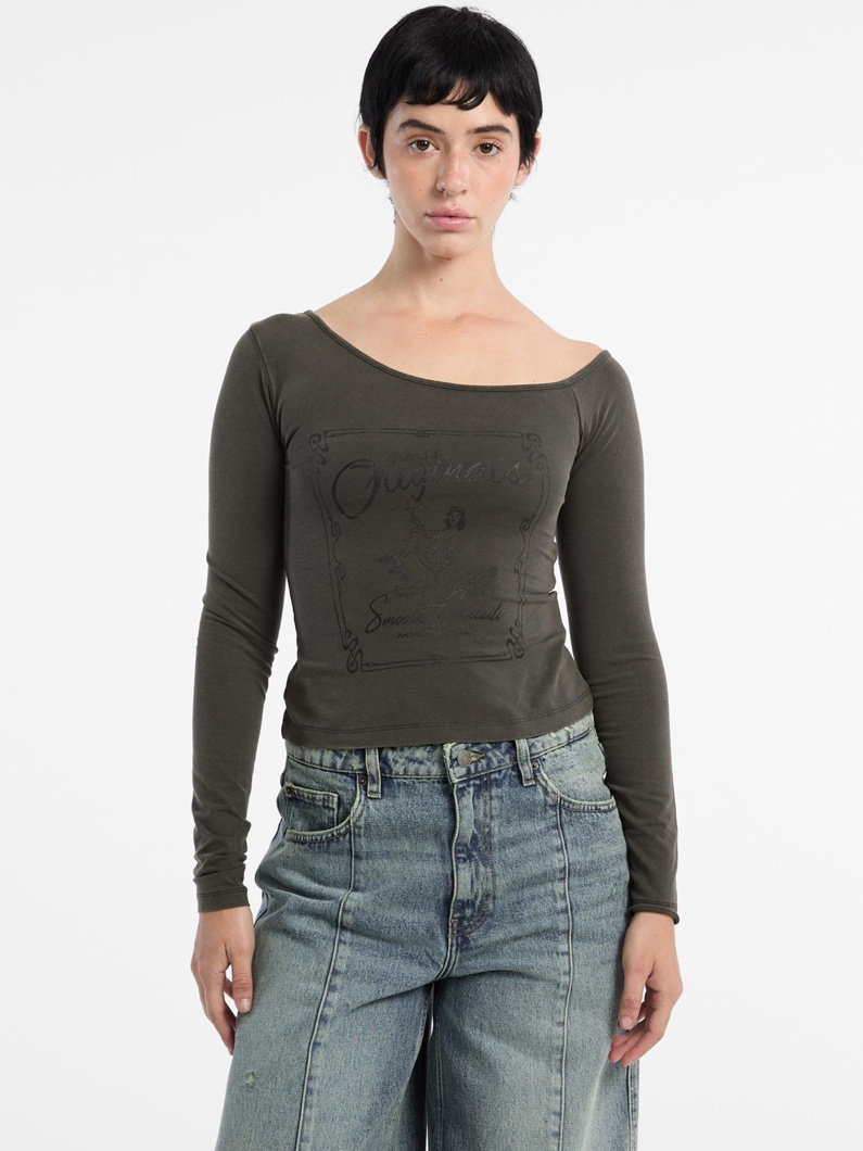 T-SHIRT LONG SLEEVE - WASHED OUT BLACK MUL