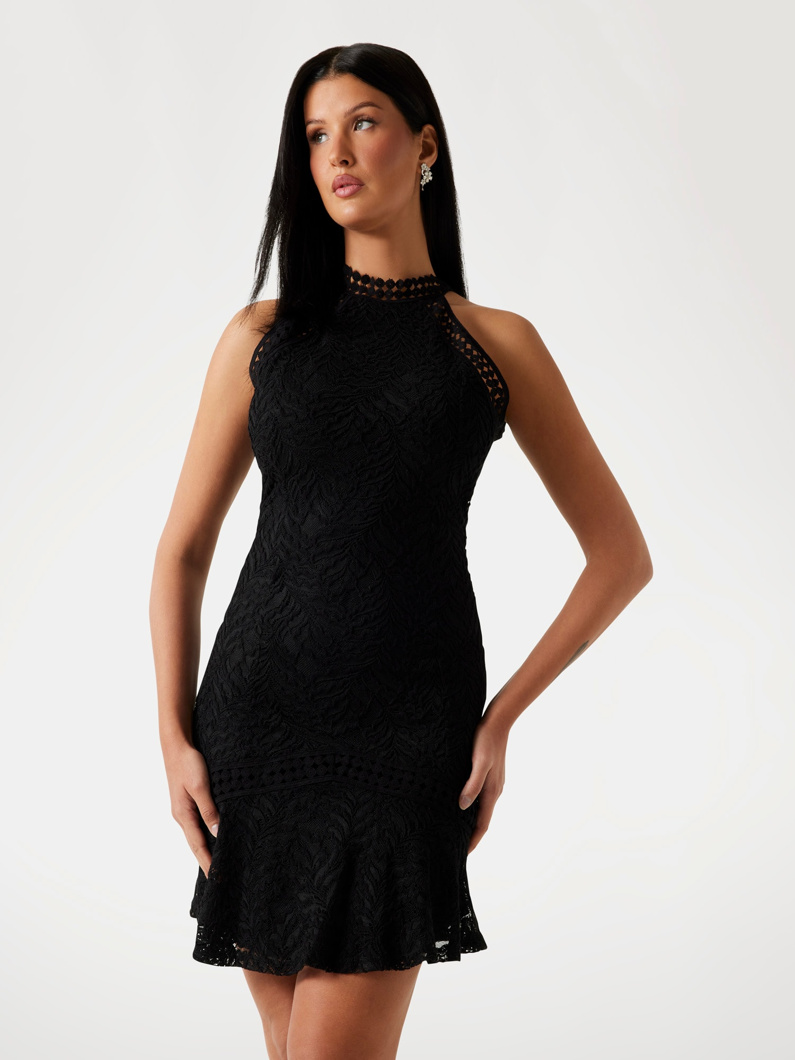 DRESS - JET BLACK A996