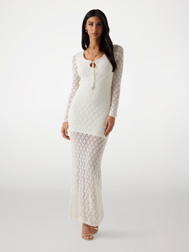 DRESS - DOVE WHITE MULTI